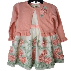 NEW American Princess Baby Girl Floral Dress Set